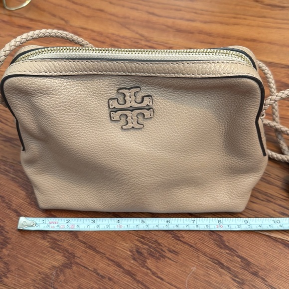 Tory Burch tan crossbody bag braided strap - Picture 5 of 9